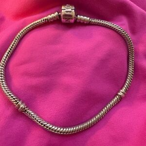 Pandora Silver Bracelet with Twisted Design